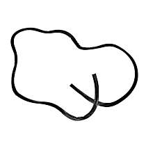 914-512-317-10 Genuine Porsche Genuine XL 91451231710 Decklid Seal - Replaces OE Number 914-512-317-11