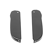 Genuine Porsche Rocker Panel End Cap Set (Black) - Replaces OE Number PCG-559-941-04