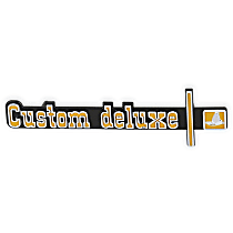 05-184 Emblem - Black and Yellow, Dash, Direct Fit, Sold individually