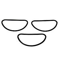 108-71 Universal, Air Cleaner Mount Gasket - 