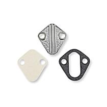 12-813 Fuel Pump Block-Off Plate - Chrome, Steel, Direct Fit