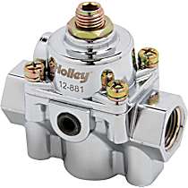 12-882 Universal, Die Cast EFI Fuel Pressure Regulator, 15-60 PSI, Chrome, Gas, Return, Sold Individually