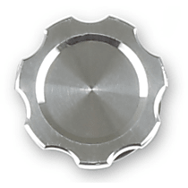 Oil Filler Cap - Silver, Aluminum, Universal, Sold Individually