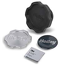 Billet Series Oil Filler Cap - Black, Plastic with billet aluminum center, Direct Fit, Sold Individually
