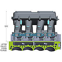 Hi-Ram, Plenum Top Only, 2 x 4500, 2.5in Bore, Universal