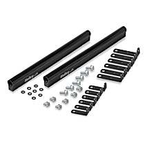 Universal, EFI Series Fuel Rail - Anodized Black Aluminum  Kit