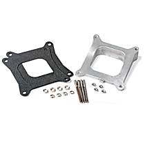 Universal, Carburetor Spacer - Silver Aluminum 