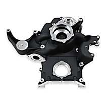 97-375 Timing Cover, Black, Cast Aluminum