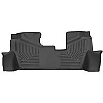 Third Row Molded Floor Liner, Sport Utility, Black, Made of Rubberized/Thermoplastic, Weatherbeater Series