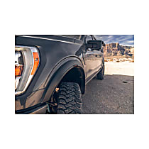 2802968 Front and Rear, Driver and Passenger Side Fender Flares, Black RVL Series