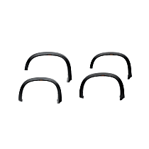 2804993 Front and Rear, Driver and Passenger Side Fender Flares, Black RVL Series