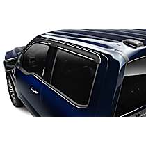 Front and Rear, Driver and Passenger Side, Window Visor, Smoke