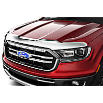 Bug Shield, Chrome, Automotive Grade Tape Attachment Style, Aeroskin Series - 