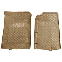 31103 Front Row Classic Style Series Molded Floor Liner, Tan Made of Rubberized Thermoplastic Elastomer