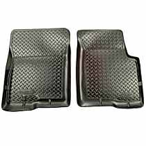Front Row Classic Style Series Molded Floor Liner, Black Made of Rubberized Thermoplastic Elastomer