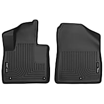 Front Row Molded Floor Liner, Sport Utility, Black, Made of Rubberized/Thermoplastic, X-act Contour Series