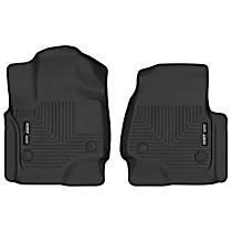 Front Row Molded Floor Liner, Sport Utility, Black, Made of Rubberized/Thermoplastic, X-act Contour Series