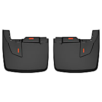59071 Rear, Driver and Passenger Side Mud Flaps, Black, Thermoplastic, Mud Guards Series