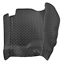 82201 Floor Hump Classic Style Series Molded Floor Liner, Black Made of Rubberized Thermoplastic Elastomer
