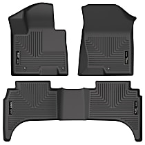 95531 Weatherbeater Series Black Floor Mats, Front and Second Row