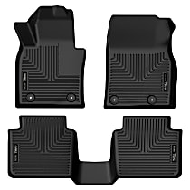 96621 Front and Second Row Weatherbeater Series Molded Floor Liner, Black Made of Thermoplastic