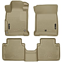 98483 Weatherbeater Series Tan Floor Mats, Front and Second Row