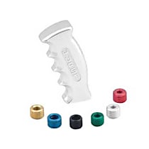 1531000 Universal, Pistol-Grip Series Shift Knob - Polished Aluminum Pistol-Grip  Sold individually