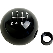 Classic Series Shift Knob - Black, Plastic, Round, Direct Fit, Sold Individually