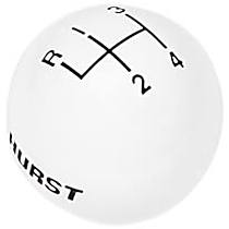 Universal, Shift Knob - White Plastic Round  Sold individually