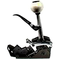 3160009 Quarter Stick Series Shifter - Aluminum Stick and High Gloss White Knob, Automatic, Direct Fit, Sold individually