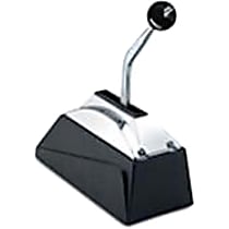 3838510 Pro-Matic Series Shifter - Chrome Stick and Black Knob, Manual, Direct Fit, Sold individually