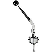3915020 Billet Plus Series Shifter - Chrome Stick and Black Knob, Billet Aluminum and Billet Steel, Manual, Direct Fit, Sold individually
