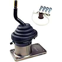 3915035 Billet Plus Series Shifter - Black Stick and Natural Base, Billet Aluminum and Billet Steel, Manual, Direct Fit, Sold individually