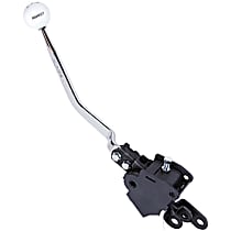 3916848 Competition Plus Series Shifter - Chrome Stick and White Knob, Steel and Plastic, Manual, Direct Fit, Sold Individually