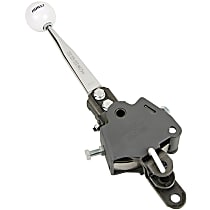 3917535 Super Street Series Shifter - Natural Stick and White Knob, Aluminum and Plastic, Manual, Direct Fit, Sold individually