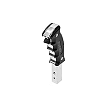 Pistol-Grip Series Shift Knob - Anodized Black/Polished, Aluminum, Pistol-Grip, Direct Fit, Sold Individually
