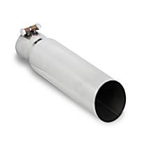 22203HKR Universal, Exhaust Tip - Chrome Steel Single  Sold individually