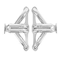 Headers, 5.7L 8Cyl, 1.625 in. Tubing, Collector Size 2.5 in. or 4 in. Length, Port Shape D-Shaped, Silver, Made of Mild Steel - 