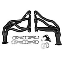 2453HKR Headers Long Tube, Painted Black, Made of Steel