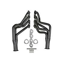 2455HKR Headers Long Tube, Painted Black, Made of Steel