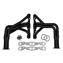 2456HKR Headers Long Tube, Painted Black, Made of Steel
