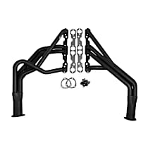 2458HKR Headers Long Tube, Painted Black, Made of Steel