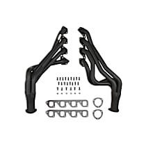 6915HKR Headers Long Tube, Painted Black, Made of Steel