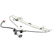 Sedan Front, Driver Side Power Window Regulator, With Motor