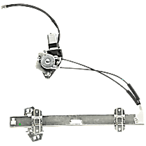Sedan Front, Passenger Side Power Window Regulator, With Motor