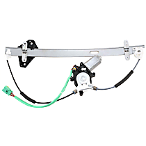 Front, Driver Side Power Window Regulator, With Motor