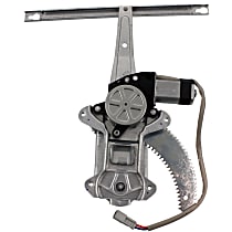 Coupe Rear, Passenger Side Power Window Regulator, With Motor