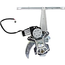 Coupe Rear, Driver Side Power Window Regulator, With Motor
