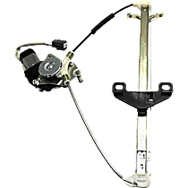 Sedan Rear, Driver Side Power Window Regulator, With Motor