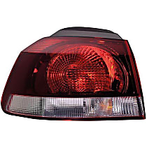 9922151 Driver Side Halogen Tail Light, Without bulb(s)